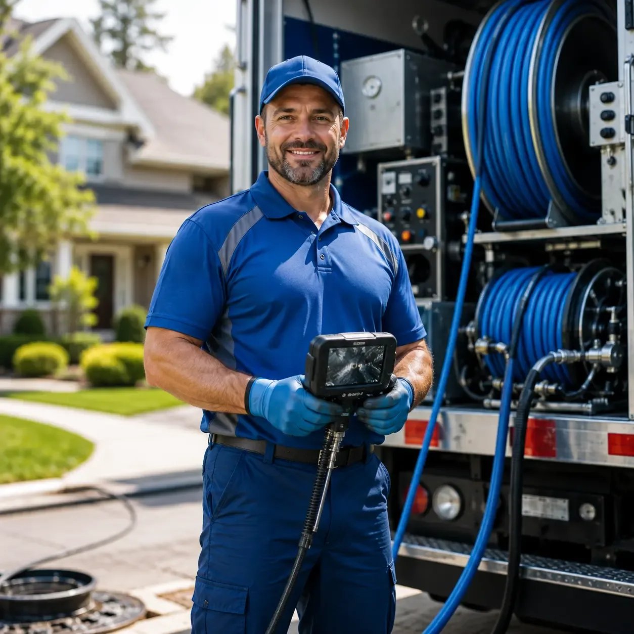 Local outdoor drain cleaning specialists in Hager City, WI